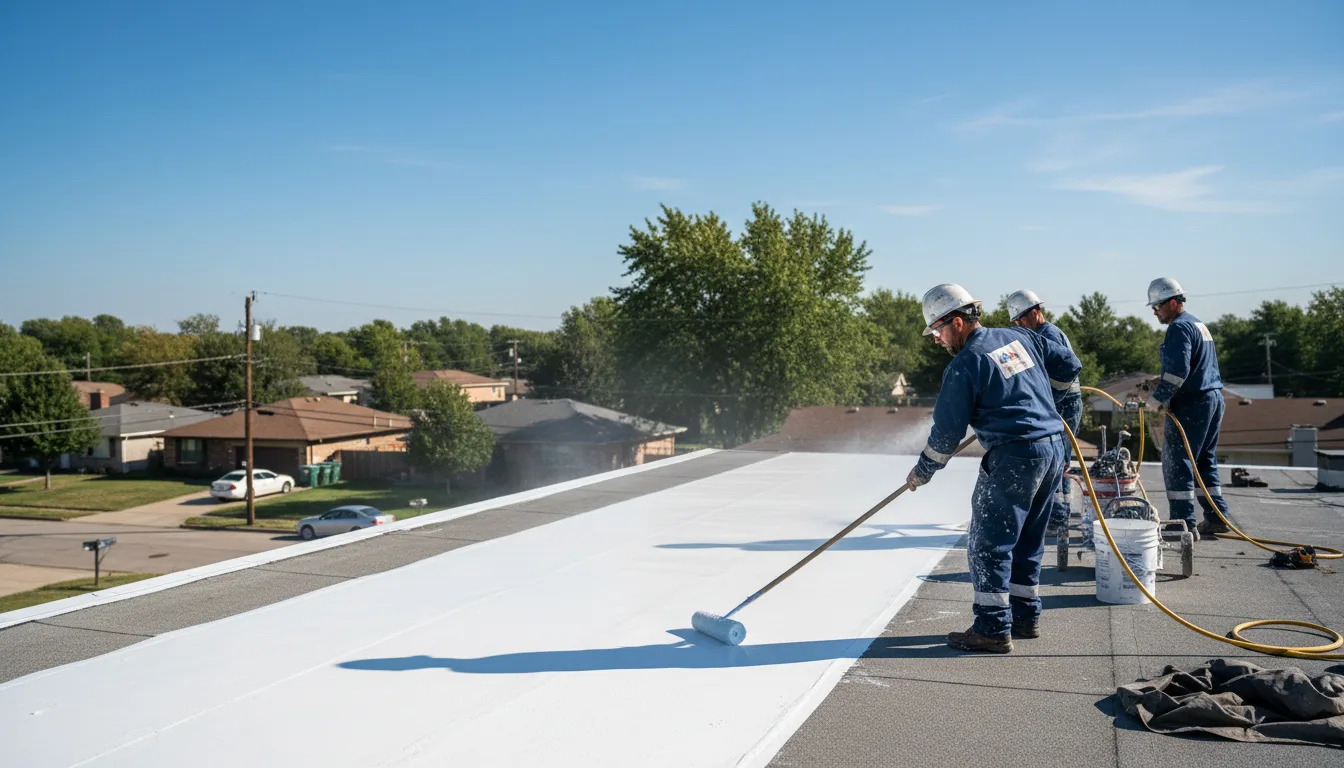 Commercial roof coating in Fieldon, IL near me